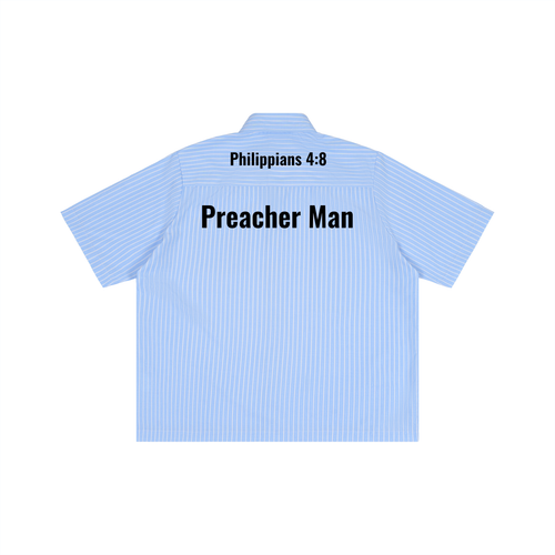 Striped Boxy Short Sleeve Shirt