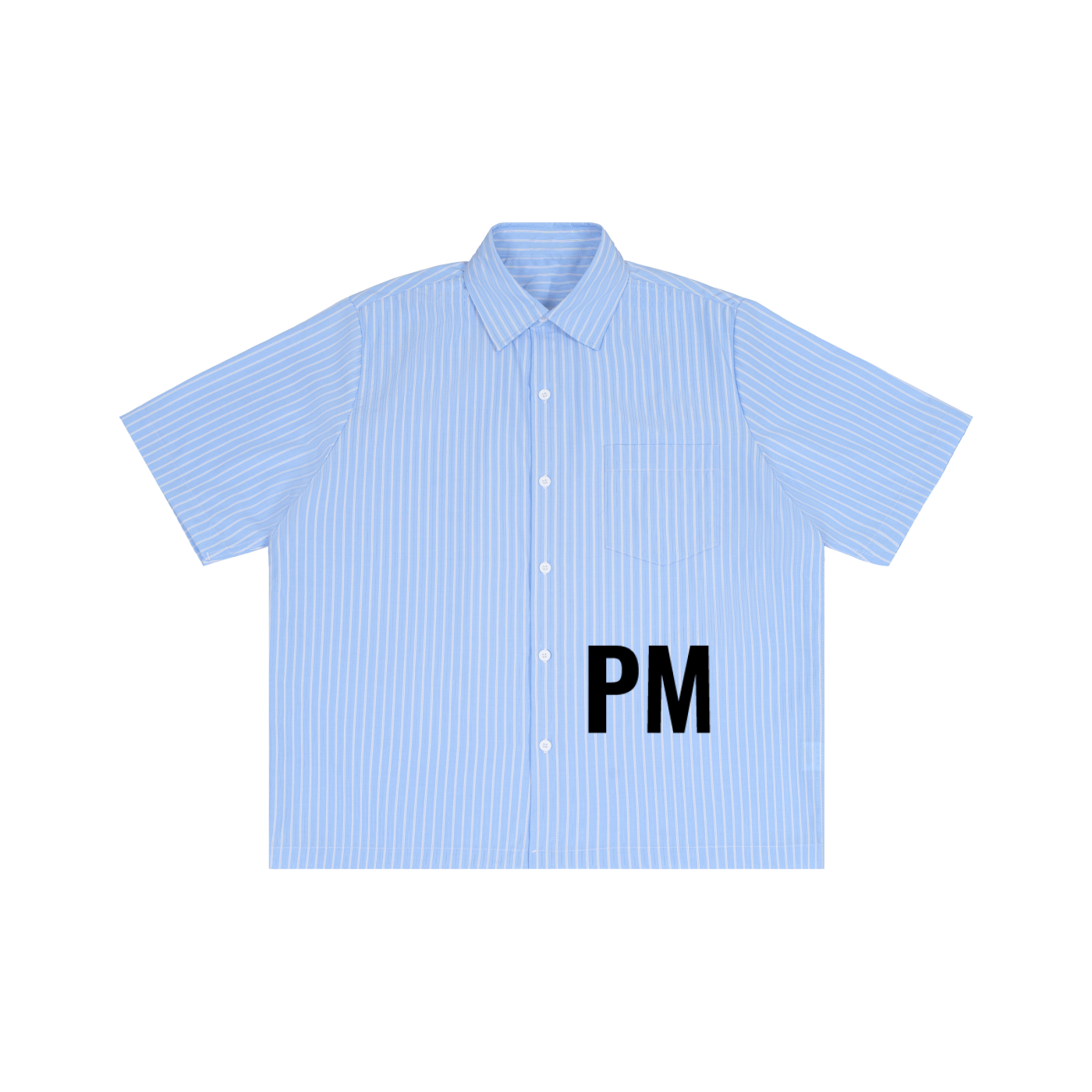 Striped Boxy Short Sleeve Shirt
